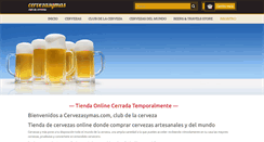 Desktop Screenshot of cervezasymas.com